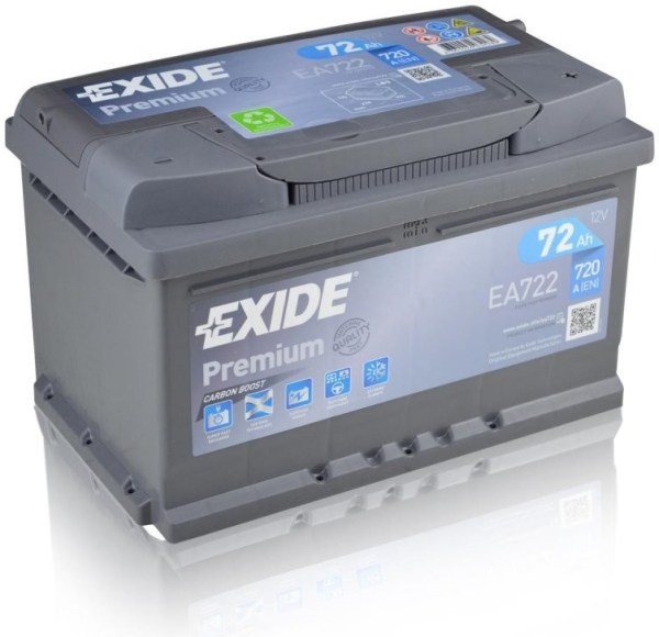 Exide premium 72Ah 720A